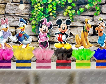 Clubhouse Theme | Clubhouse Birthday Party Centerpiece Decoration | Mouse Theme | Mouse Birthday Party | Mouse Party Decoration SET OF 6