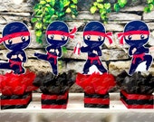 Ninja Birthday Theme | Ninja Karate Party Centerpiece Decoration | Ninja Party Centerpiece | Ninja Baby Shower Ninja | Taekwondo INDIVIDUAL Il_170x135