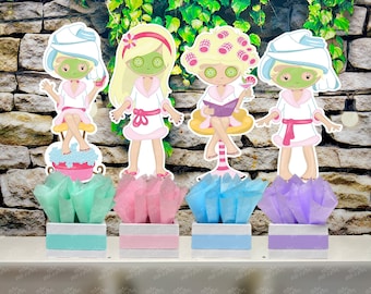 Spa Day Birthday Party Theme | Spa Day Party Centerpiece | Bridal Shower Spa Day | Spa Theme Decoration Table Centerpiece INDIVIDUAL