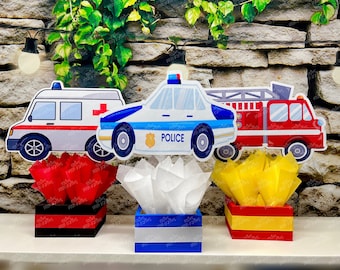 First Responder Birthday Theme | First Responder Party Decoration | Fire Truck Party | Police Birthday | Ambulance Decoration INDIVIDUAL