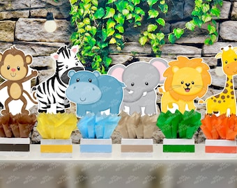 Jungle Baby Shower | Safari Birthday Theme Safari Party Centerpiece Decoration INDIVIDUAL