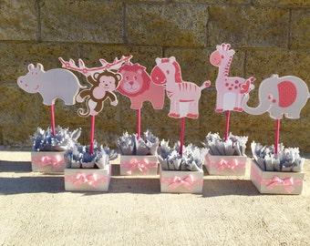 Jungle Baby Shower Centerpiece Baby Shower Party Decoration Etsy
