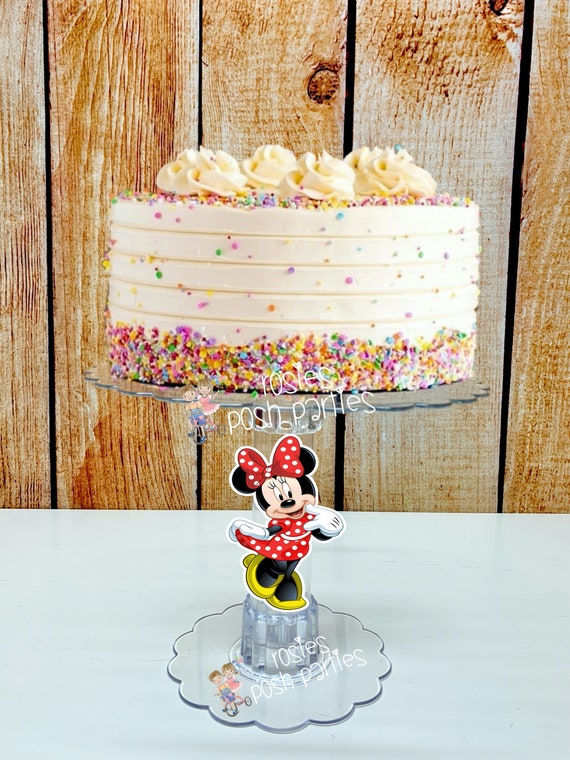 Minnie Mouse Acrylic Smash Cake Stand | Minnie Cake Stand | Smash Cake | Minnie Mouse Birthday or Baby Shower | 1st Birthday Smash Cake Il_570xn