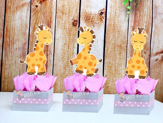 Jungle Giraffe Baby Shower Centerpiece 1st Birthday Party