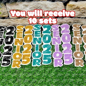 Homecoming Supplies | Homecoming Senior Mum | Homecoming Mum | Junior Sophomore Cut Out | Senior Night Graduation Cut Out Word Name Cut Out