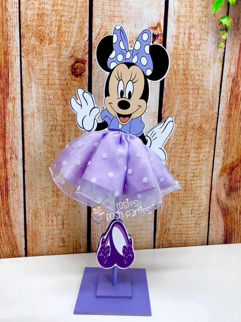 Minnie Mouse Birthday Decoration Tutu pink or red wood