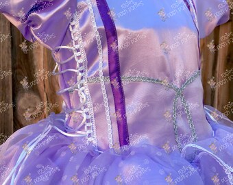 Sofia The First Birthday Theme Gown Dress | Sofia Dress | Sofia Birthday Gown | Sofia Outfit | Sofia The First Party | Sofia Theme Dress