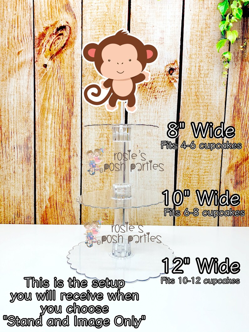 Jungle Safari Birthday Theme Safari Cupcake Stand Jungle Etsy