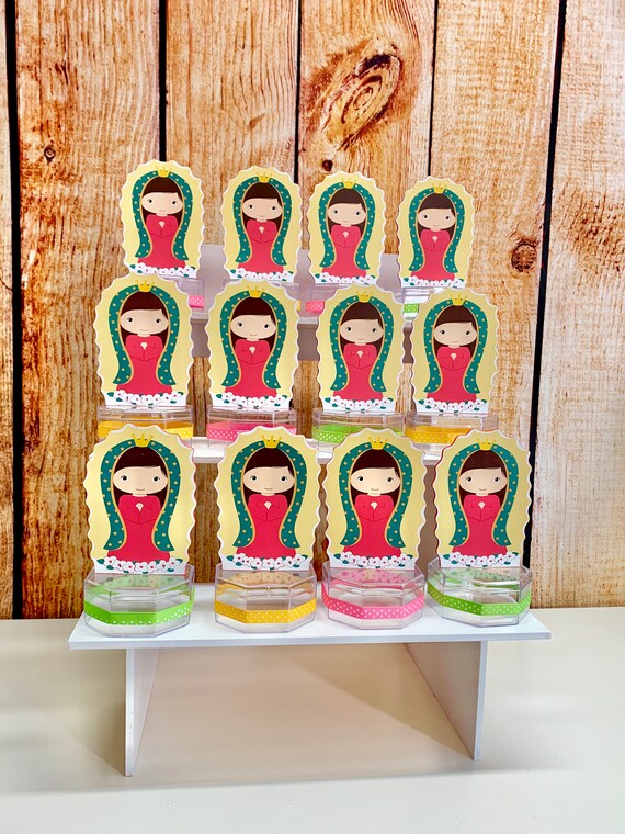 Virgen de Guadalupe Birthday or Baby Shower PartyTheme, Lady of Guadalupe Favors, Baptism Party Favors, First Communion Guadalupe SET OF 12 Il_570xn