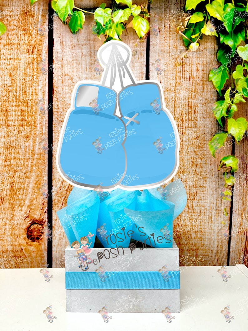 Boxing Gloves Baby Shower Theme Gender Reveal Boxing Theme Etsy