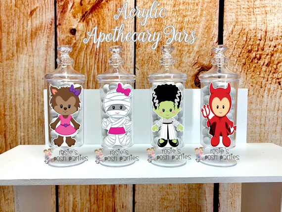 Halloween Birthday Party | HalloweenApothecary Favor Jar | Halloween Party Favors | Halloween Decoration | Trick or Treat Party | Apothecary Il_570xn