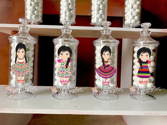 Mexican Fiesta Favor Fiesta Mexicana party Favor Apothecary Baby Shower Mexican Party Fiesta Party Baby Shower 1st Birthday favor SET OF 12 Il_570xn