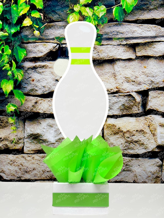 Bowling Pin Centerpieces 10oz Bowling Pin Shape Cups Set With Lids And