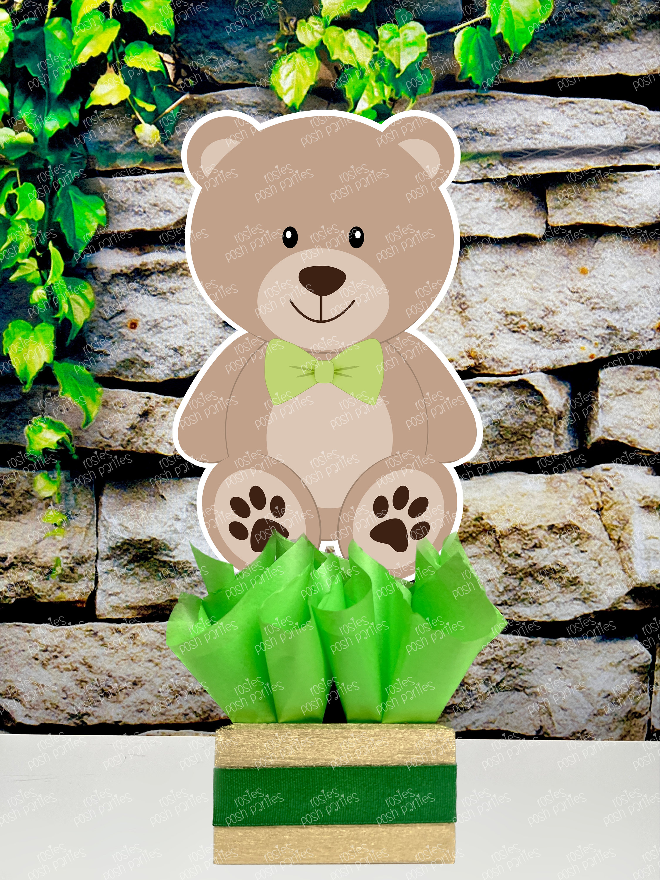 Bear Theme | Bear Baby Shower | Bear Baptism | Bear Centerpiece | Teddy ...