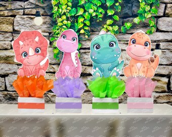 Avezano Hatching Soon Dinosaur Backdrop Banner - 6x3.6ft Watercolor Dino Baby Shower Decor - View #9