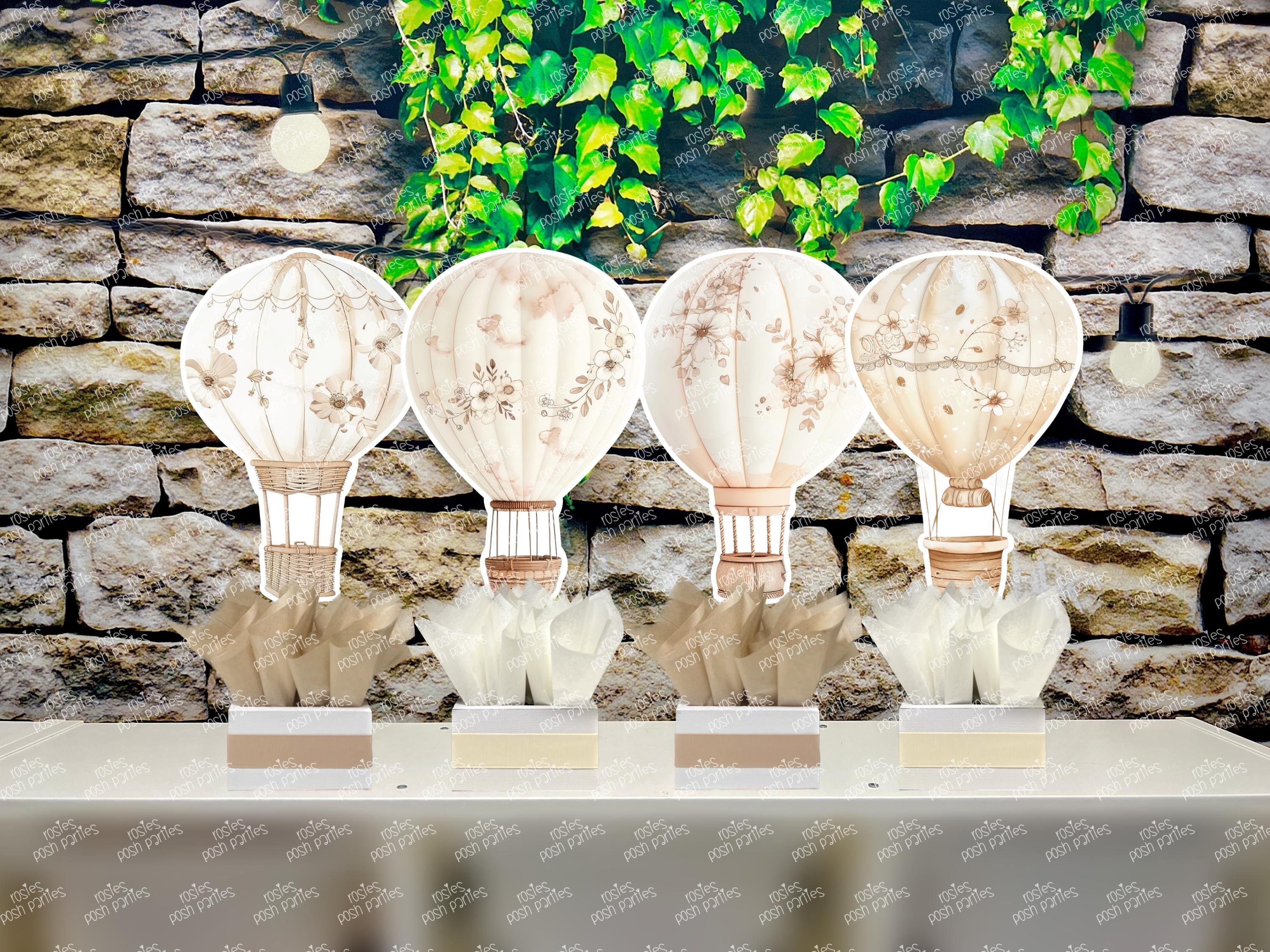 Hot Air Balloon Baby Shower Theme | Hot Air Balloon Birthday Centerpiece | Hot Air Balloon Party Decoration | Hot Air Balloon SET OF 4
