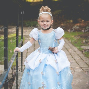 Cinderella dress for Birthday costume or Photo shoot Cinderella dress outfit Birthday dress Cinderella costume Princess dress for Birthday image 5