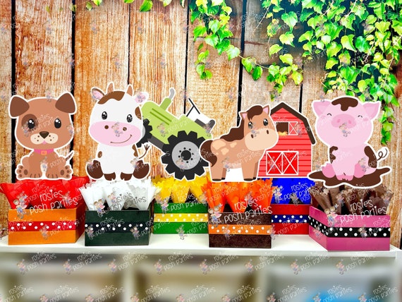 Farm Theme birthday Theme | Farm Theme Baby Shower | Barn Yard Party Centerpiece | Farm Animal Theme Party Centerpiece Decoration INDIVIDUAL Il_570xn