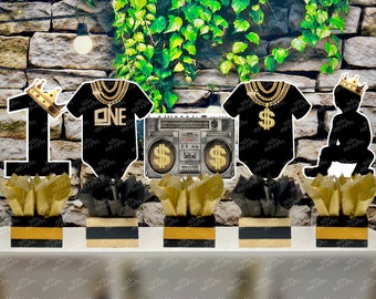 Notorious One Birthday Theme | HipHop Birthday Party | First Birthday Centerpiece | Big One Centerpiece Notorious Birthday Theme INDIVIDUAL