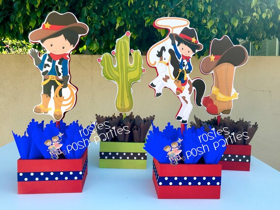 Cowboy Birthday Centerpieces Decoration Party Western Party Cowboy Western Birthday Prop Cowboy Frame Western Party Favor Cowboy Party By Rosie S Posh Parties Catch My Party