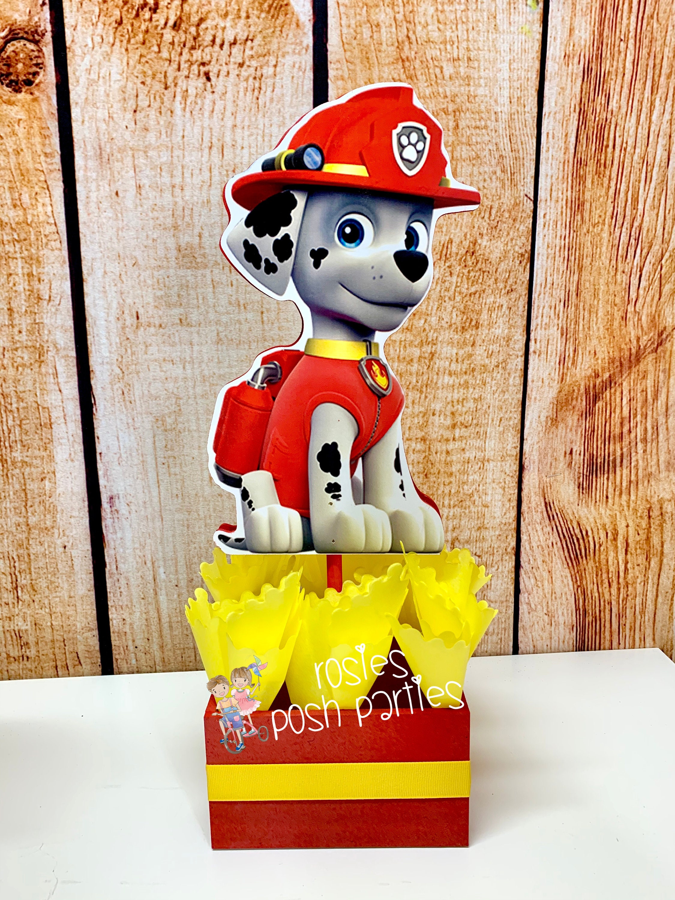 Paw Patrol Birthday Centerpieces for Birthday Candy Buffet or | Etsy UK