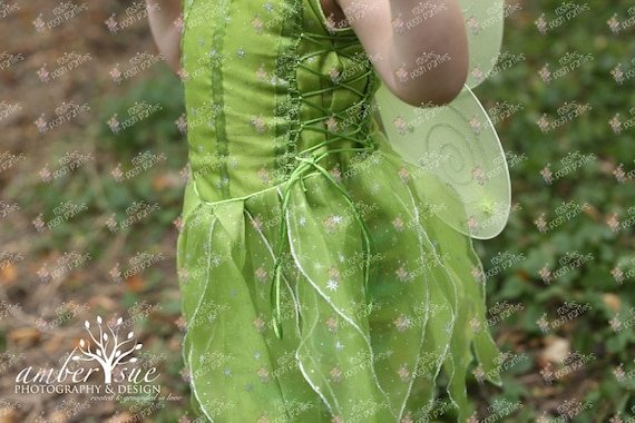 Tinkerbell Vestido de hada para disfraz de cumpleaños o -