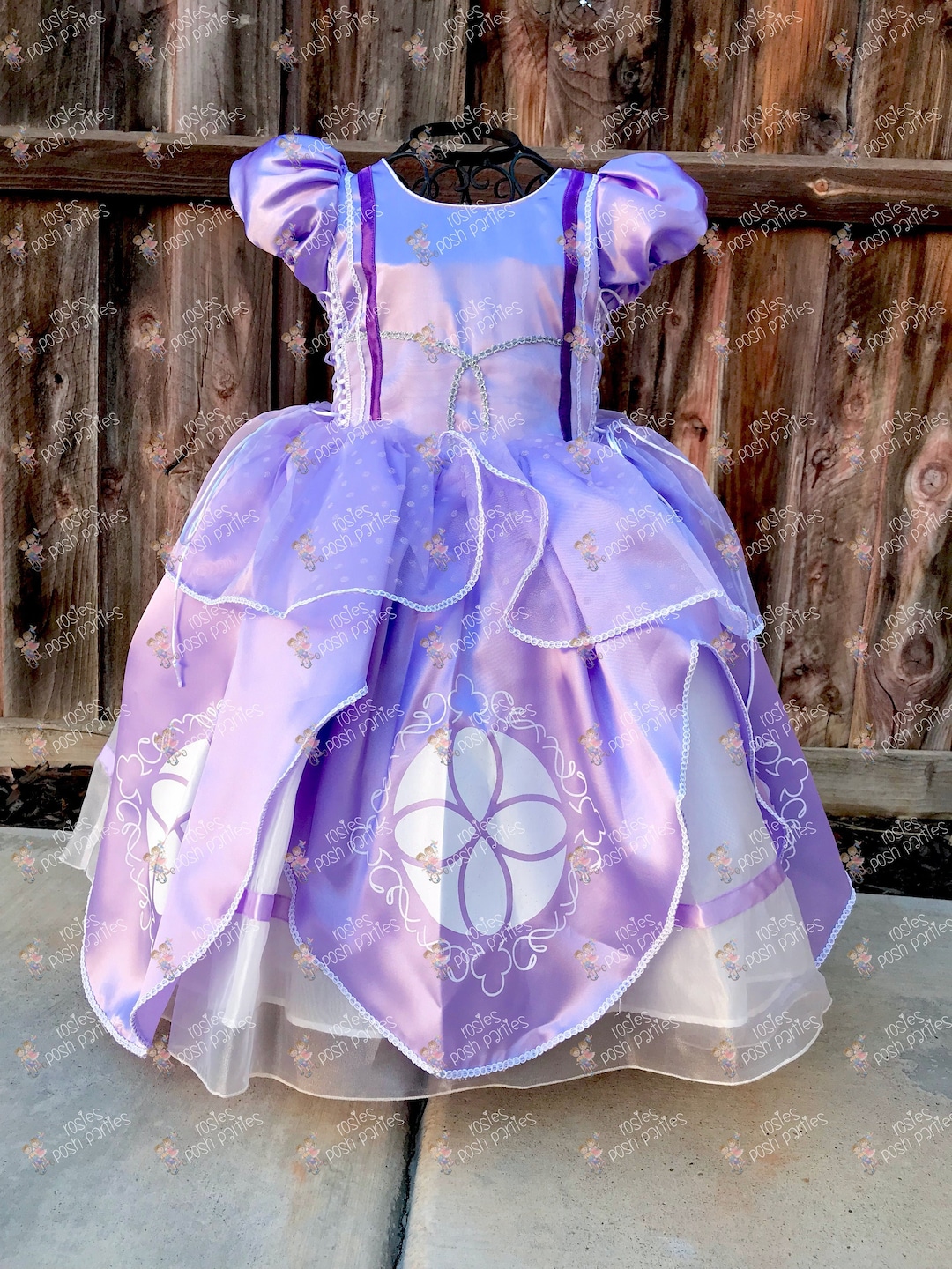 Sofia the First Birthday Theme Gown Dress | Sofia Dress | Sofia