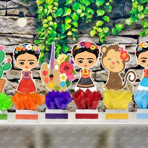 Frida Birthday | Frida Baby Shower Theme | Frida Party Theme | Frida Decoration | Fiesta Mexicana Theme Centerpiece Decoration INDIVIDUAL