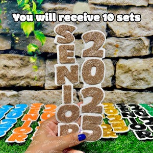 Homecoming Supplies | Homecoming Senior Mum | Homecoming Mum | Junior Sophomore Cut Out | Senior Night Graduation Cut Out Word Name Cut Out
