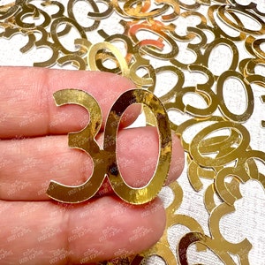 Birthday Age Confetti | 30th Birthday Party Decoration | 30th Confetti | Table Number Confetti 100 Pieces