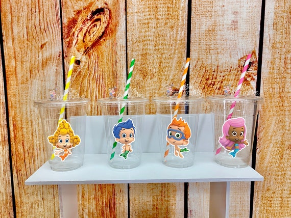 Bubble Guppies Birthday Theme | Bubble Guppies Favor Cups | Bubble Guppies Theme Favor | Guppies Drink Cups | Bubble Guppies Cups VARIETY Il_570xn