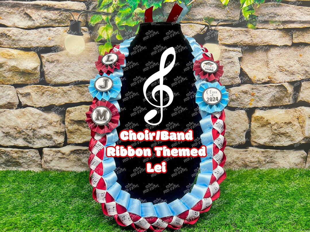 Music Graduation Lei | Promotion Gift Lei | Band Senior Night Gift Lei ...