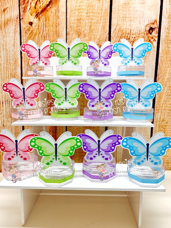 Butterfly Theme | Butterfly Birthday | Butterfly Baby Shower Theme | Spring Theme | Butterfly Candy Jar Favors | Butterfly Favors SET OF 12 Il_570xn