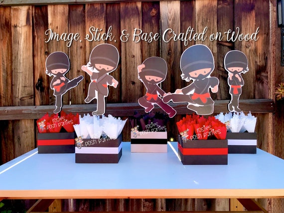 Ninja Birthday Ninja Party Ninja Centerpiece Decoration Ninja Birthday Ninja Karate decoration Ninja Favor Karate Boy Karate Price Per Piece Il_570xn