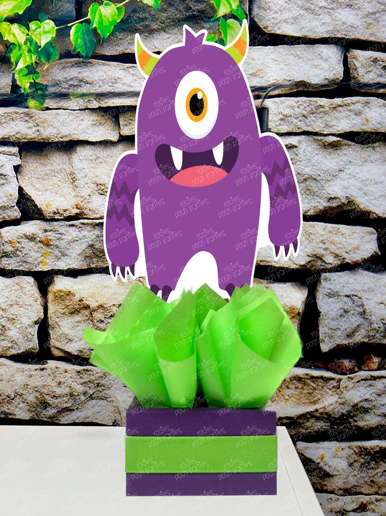 Monsters Birthday Theme Party Decoration Centerpiece