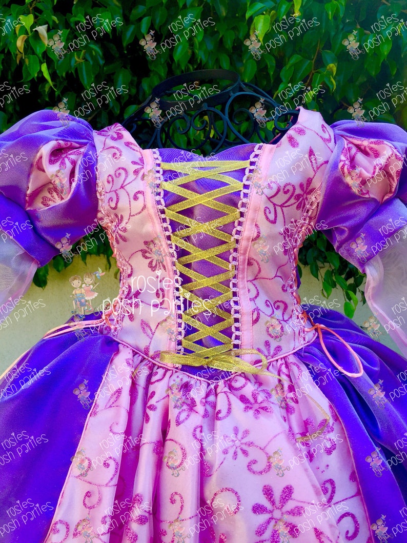 princess Rapunzel dress gown halloween costume outfit theme