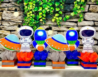 : Creative Converting Space Rocket Centerpiece With Honeycomb...