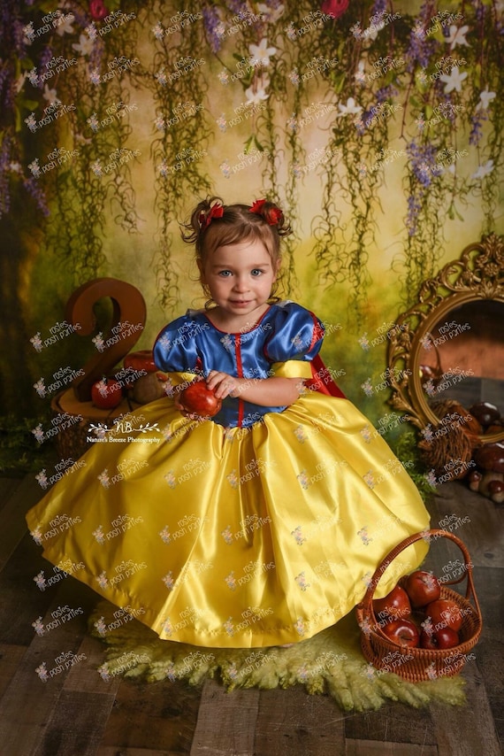 Princess Dress Kids Evening Dresses For Girls Disguise Costumes Yellow  Fancy Elegant Gown Fairy Beauty Halloween Party Vestidos