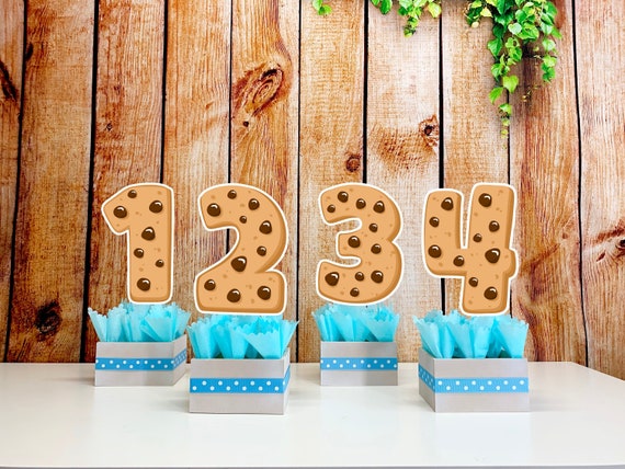Milk and Cookies Birthday Party Centerpiece, Milk and Cookie Party, Cookies and Milk Party, Cookies Centerpiece, 1st Birthday Cookies Party Il_570xn