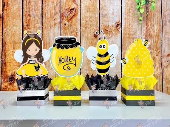 Bumble Bee Theme | What Will It Bee | Black and Yellow Bee Theme Centerpiece | Bumble Bee Baby Shower | Bumble Bee Birthday Theme INDIVIDUAL Il_570xn