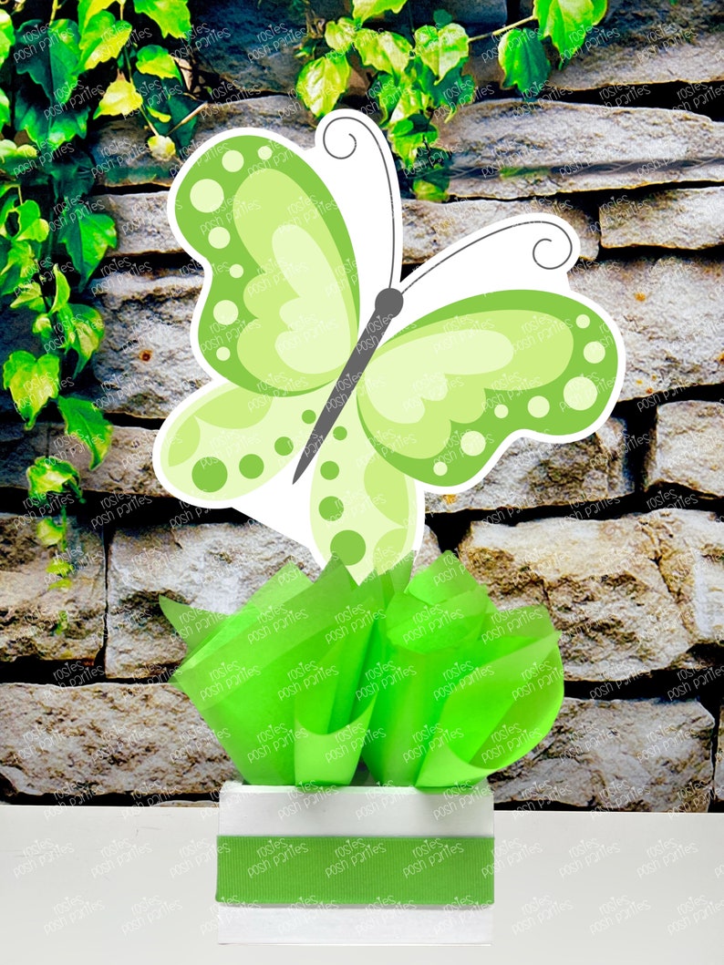 Butterfly Birthday Baby Shower Theme Party Decoration Table Centerpiece