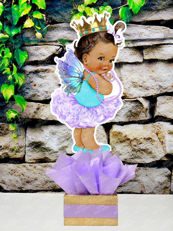 JOYMEMO 8 Pièces Centre De Table Papillon Violet Baby Shower - Décorations Fête Naissance Fille - A Little Butterfly Is On The Way