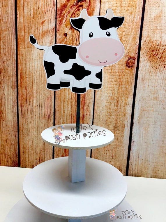Farm Theme birthday party wood guest table centerpiece decoration Farm Animals Farm baby shower Farm Animals Birthday Farm Cupcake Stand Il_570xn