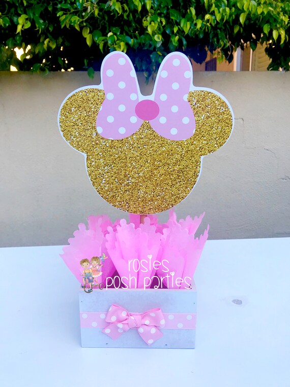 minnie mouse baby shower centerpieces