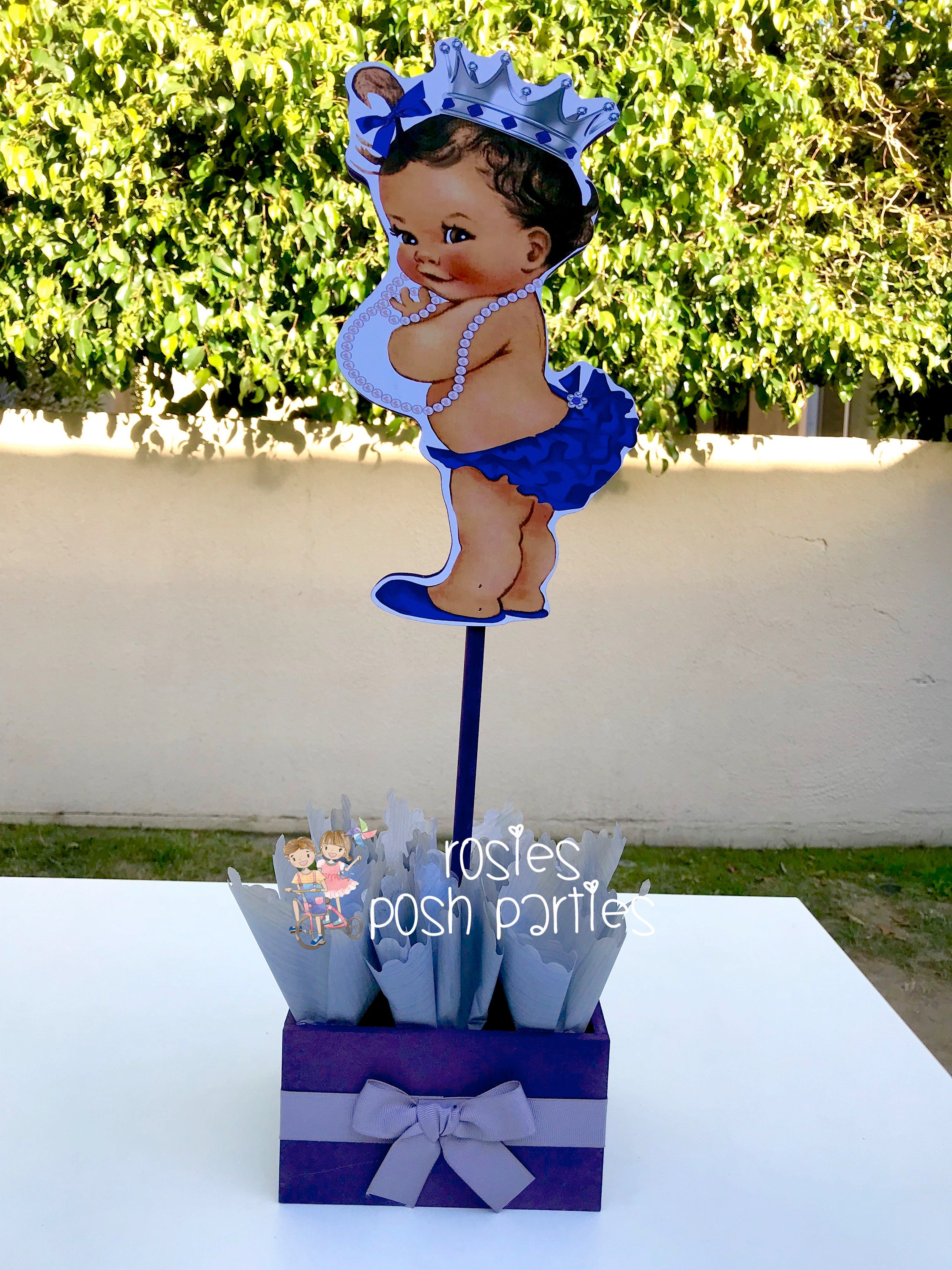 Little Princess Ruffle Pants Lavender And Silver Baby Shower Etsy