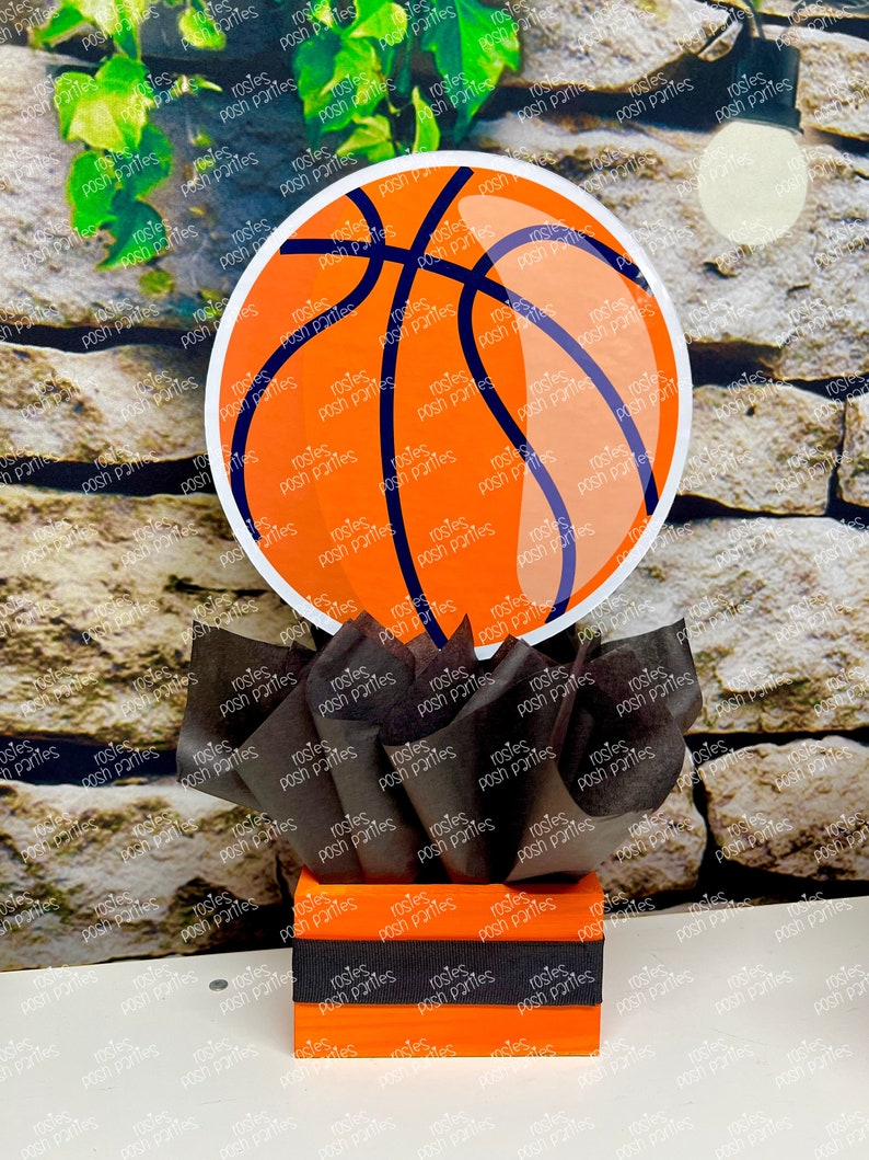 Sports Theme Centerpiece Sports Party Sports Birthday Soccer Football Baseball Basketball decoration for Birthday or themed event SET OF 4 image 3