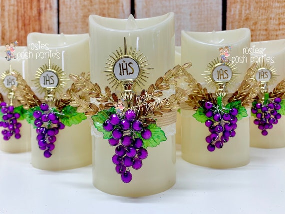 First Communion Favor Recuerdo De Primera Comunion First Communion Party Candle Decoration First Holy Communion Favor Rosary Favor Set Of 12 By Rosie S Posh Parties Catch My Party First Communion Favor Recuerdo De Primera Comunion First Communion Party Candle Decoration First Holy Communion Favor Rosary Favor Set Of 12 By Rosie S Posh Parties Catch My Party