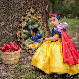 Snow White dress for Birthday costume or Photo shoot Snow White dress outfit Birthday dress Snow White costume dress for Birthday party