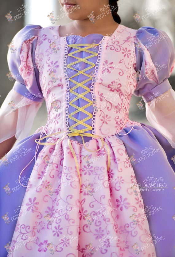 Tangled Rapunzel dress for Birthday costume or Photo shoot - Etsy México Tangled Rapunzel dress for Birthday costume or Photo shoot - Etsy México