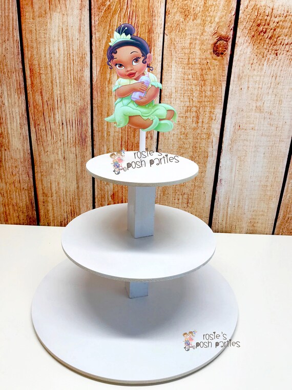Princess And The Frog Cupcake Stand Tiana Cupcake Favor Stand Etsy